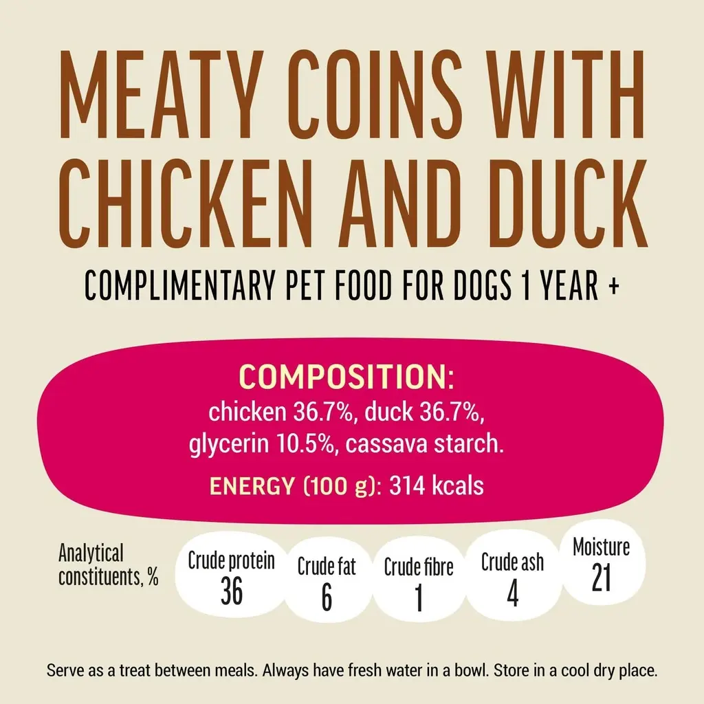 Dog Fest Meaty Coins With Chicken And Duck Rings 90g (2).webp