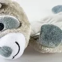 Duvo+ Plush Racoon squeaky Dog Toy 45x21x10cm grey (2).webp