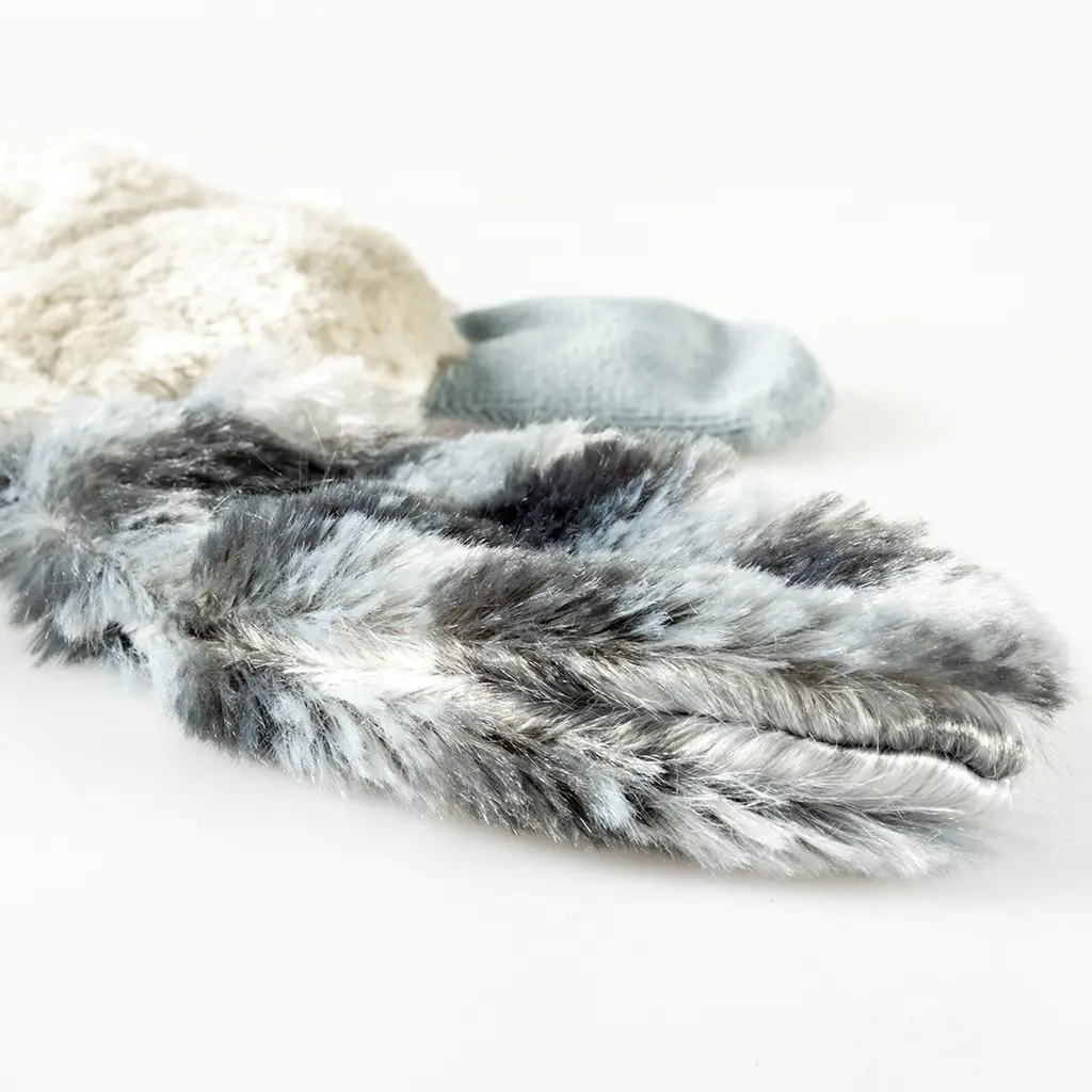 Duvo+ Plush Racoon squeaky Dog Toy 45x21x10cm grey (1).webp