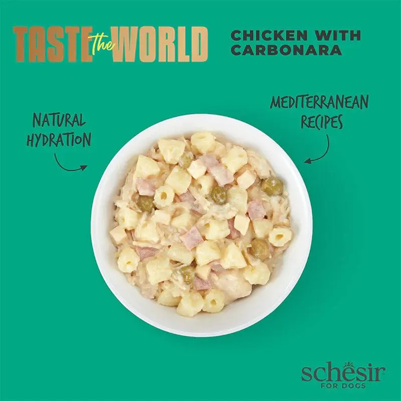 Schesir Taste The World Dog Wholefood - Chicken With Carbonara150g (Min Order- 8 Cans) (1).webp