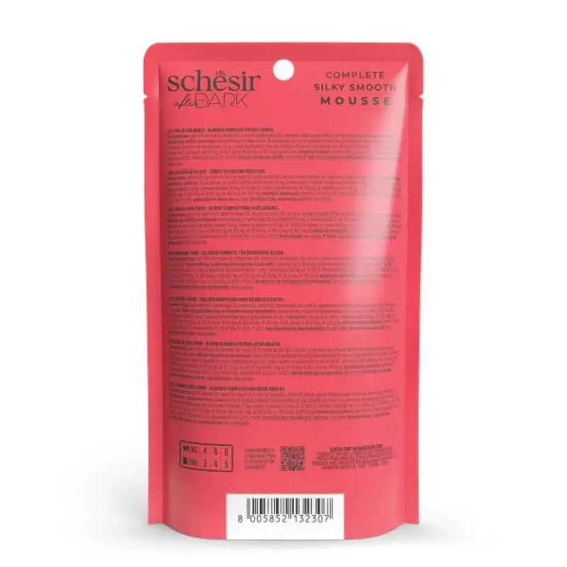 Schesir After Dark Velvet Mousse For Cat - Chicken With Beef 80g (Min Order- 12 Pouch) (1).webp