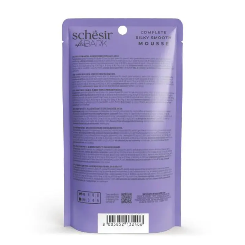 Schesir After Dark Velvet Mousse For Cat - Chicken With Duck 80g (Min Order- 12 Pouch) (2).webp