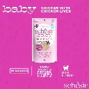 Schesir Baby Mousse Kitten - Chicken With Chicken Liver 70g (Min Order- 12 Pouch) (4).webp