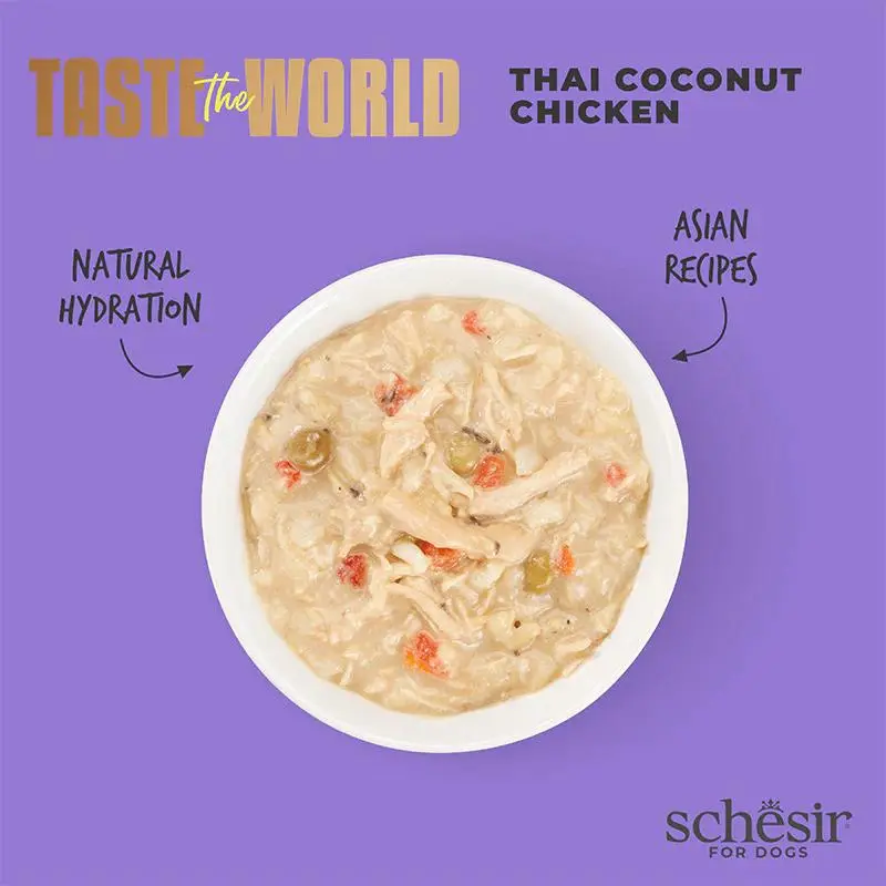 Schesir Taste The World Dog Wholefood - Thai Coconut Chicken 150g (Min Order- 8 Cans) (3).webp