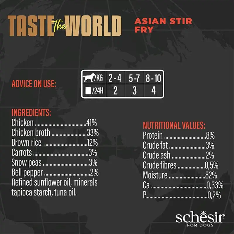 Schesir Taste The World Dog Wholefood - Asian Stir Fry 150g (Min Order- 8 Cans) (2).webp