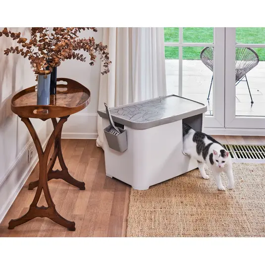 Moderna Casetta Camelia Revolutionary Litter Box- Soft White, L 75.7 x W 45 x H 45 cm (2).webp