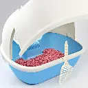 Pado Enclosed Cat Litter Box 50_41_39cm-Blue (1).webp