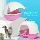 Pado Enclosed Cat Litter Box 50_41_39cm-Blue (5).webp