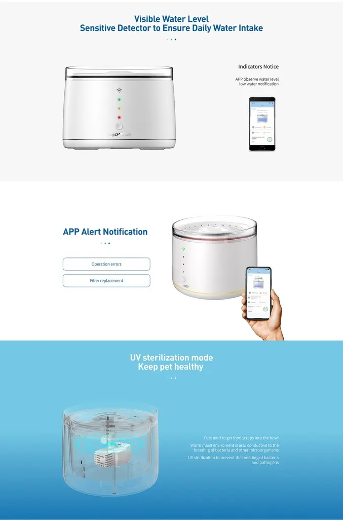 Dogness Smart Water Feeder For Pets (App Controlled)-White (5).webp