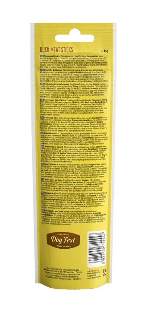Dog Fest Duck Meat Sticks For Adult Dogs - 45g (1.59oz)[Weight - 45g] (1).webp