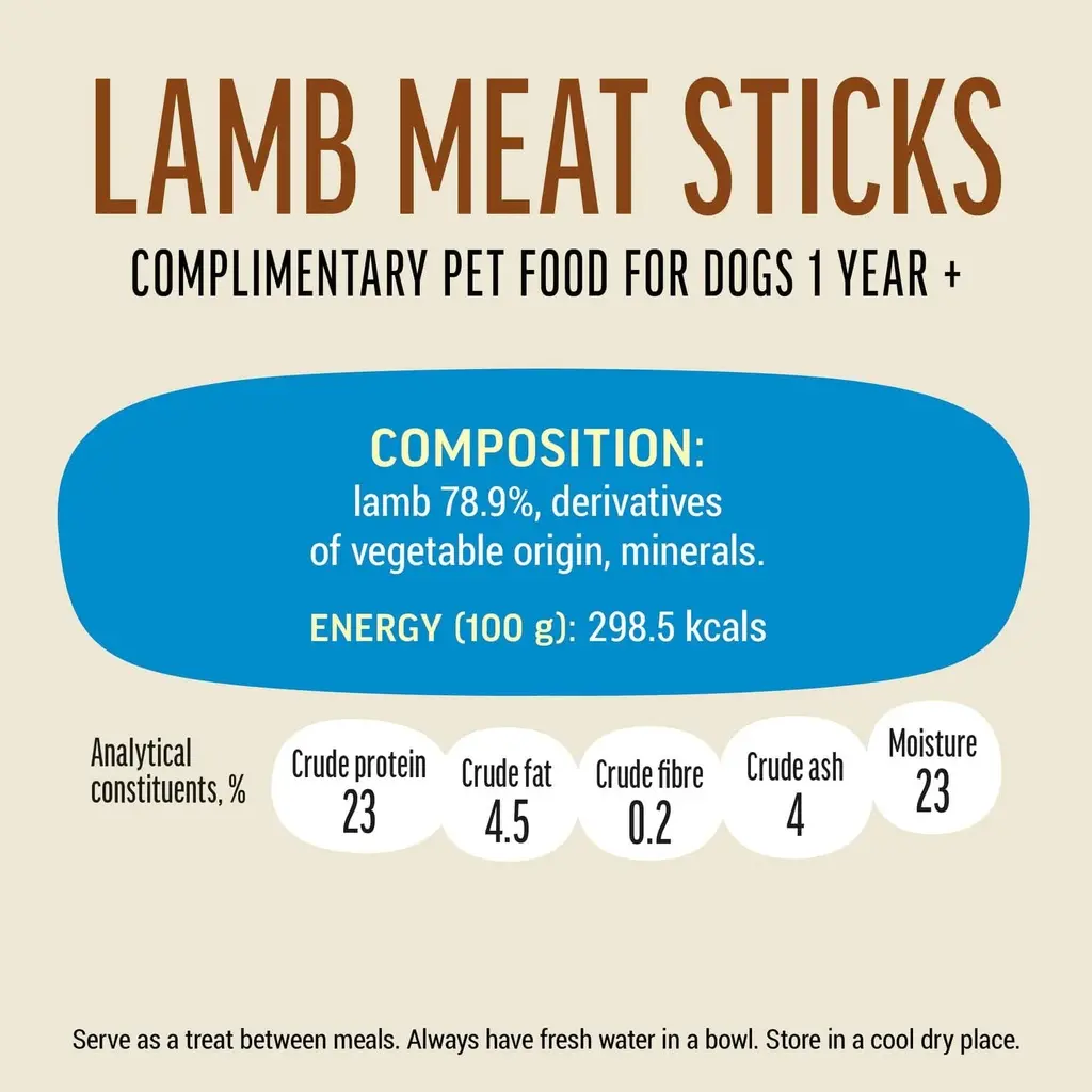 Dog Fest Lamb Meat Sticks For Adult Dogs - 45g (1.59oz)[Weight - 45g].webp