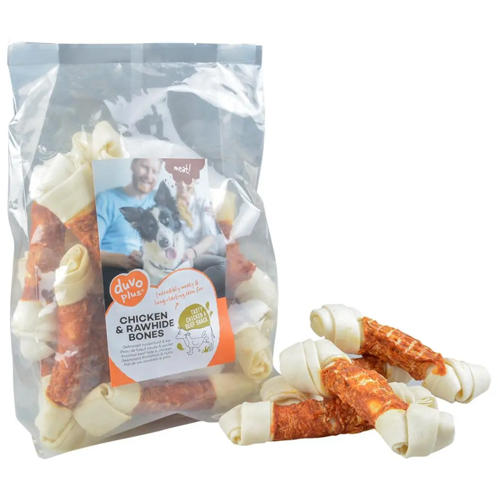 [LR11998] Duvo+ Chicken & Rawhide Small Bones[Weight - 1000g, Count - 13].webp