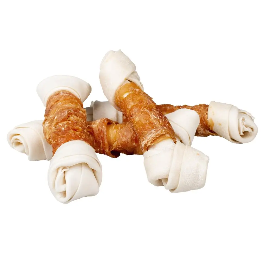 Duvo+ Chicken & Rawhide Small Bones[Weight - 1000g, Count - 13].webp
