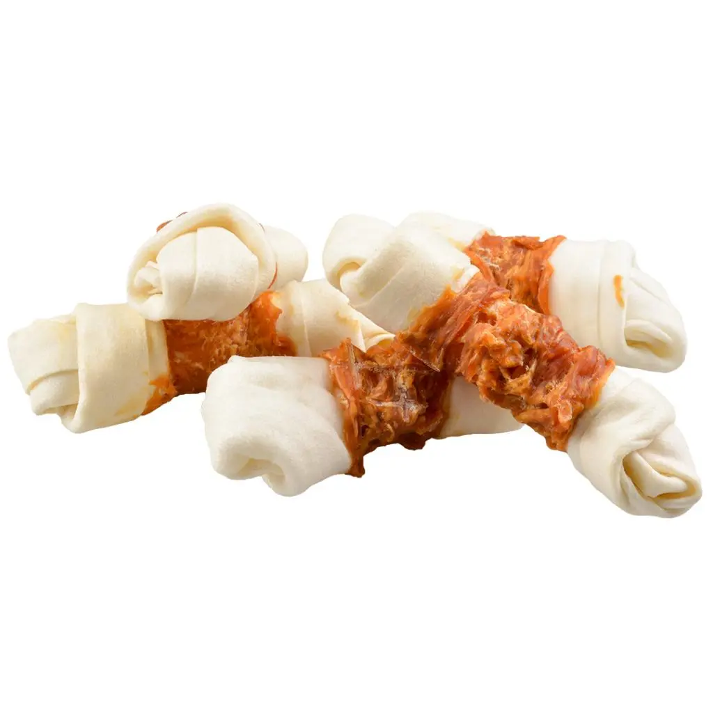 Duvo+ Chicken & Rawhide Small Bones[Weight - 1000g, Count - 32].webp