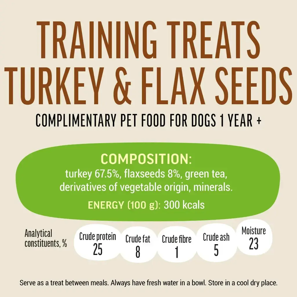 Dog Fest Training Treats Turkey & Flax Seeds 90g[Weight - 90g] (1).webp