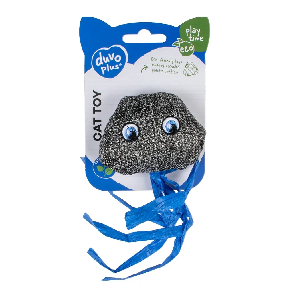 Duvo+ ECO Navy Jellyfish & Catnip 8,5x15,5x2,5cm Blue-Grey.webp
