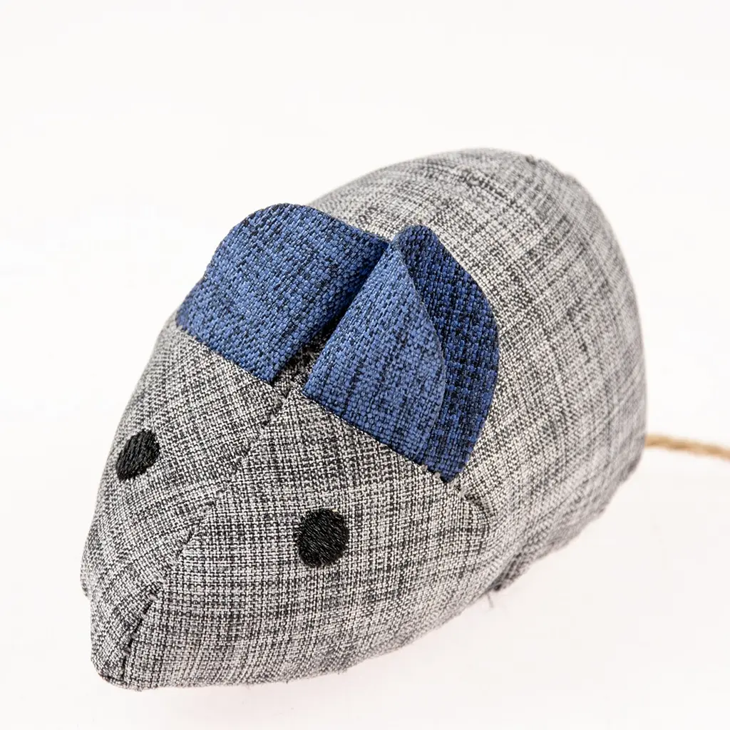 Duvo+ ECO Navy Mouse & Catnip 8,5x4,5x6cm Blue-Grey (1).webp