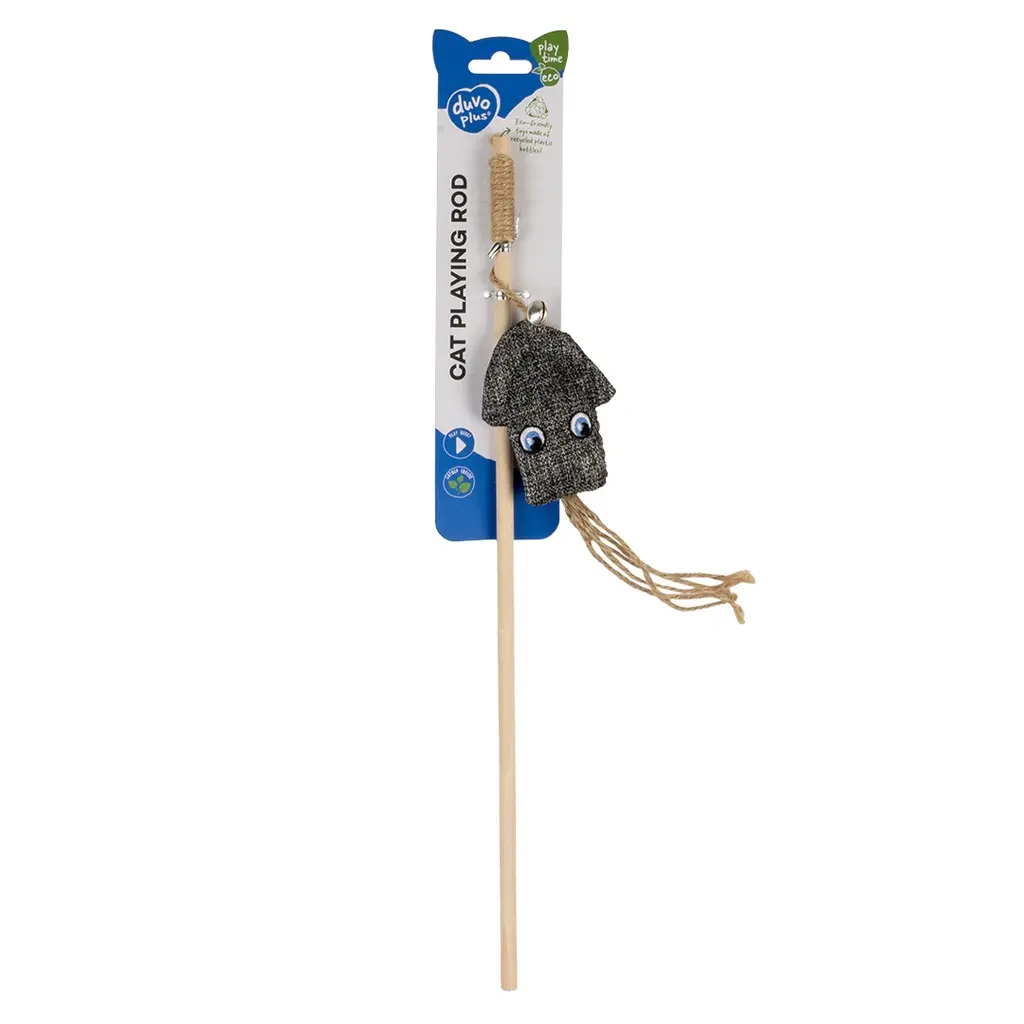 Duvo+ ECO Navy Playing Rod Squid Catnip 6x17,5x40cm Multicolour.webp
