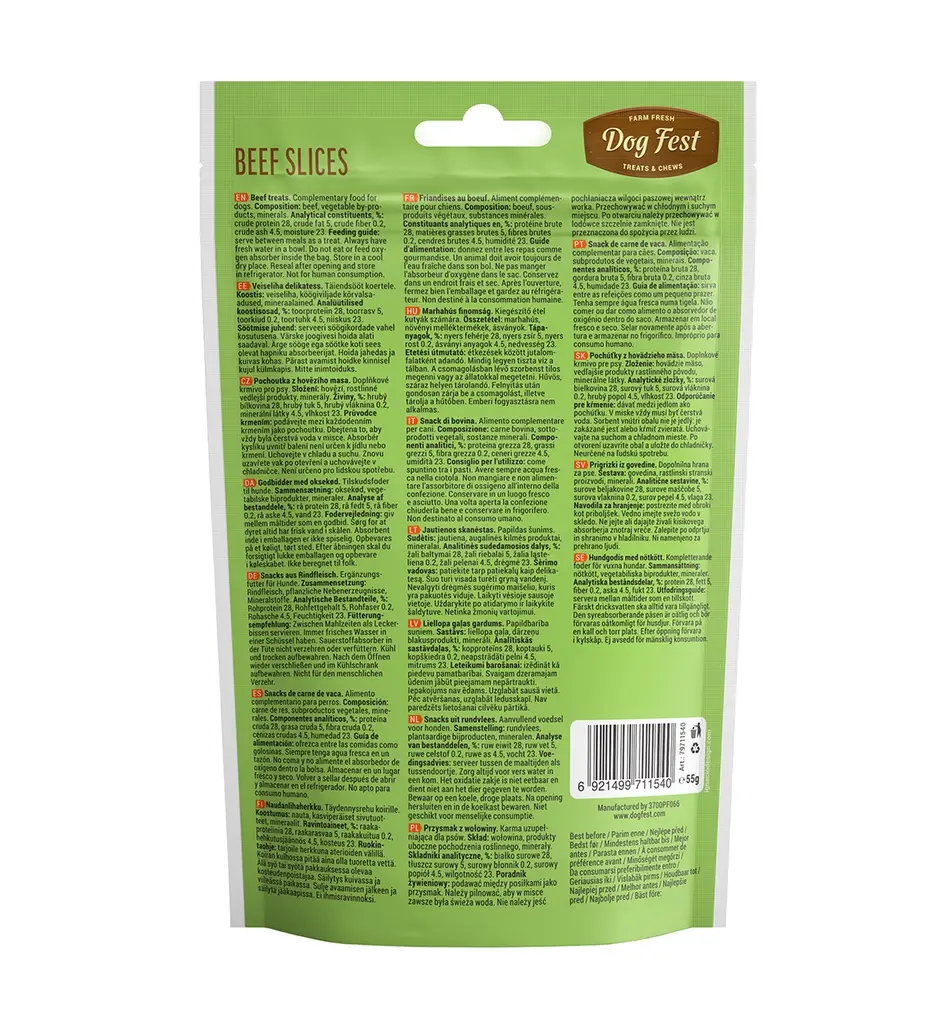 Dog Fest Beef Slices For Mini-Dogs - 55g (1.94oz)[Weight - 55g] (1).webp