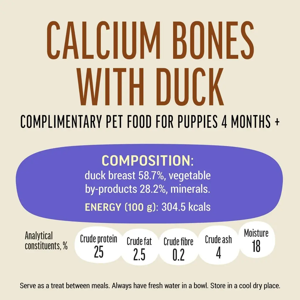 Dog Fest Calcium Bones With Duck For Puppies - 90g (3.17oz)[Weight - 90g] (9).webp