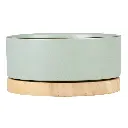 Duvo+ Feeding Bowl Stone Timber 450ml - 12,5x12,5x6cm Green (3).webp