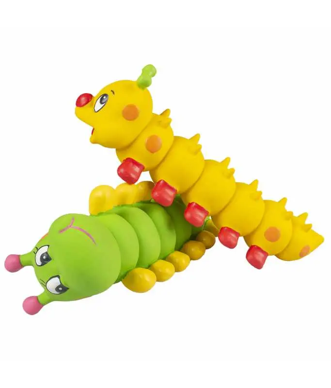 [LR12573] Duvo+ Latex Caterpillar 27x8.5x8cm Green.webp