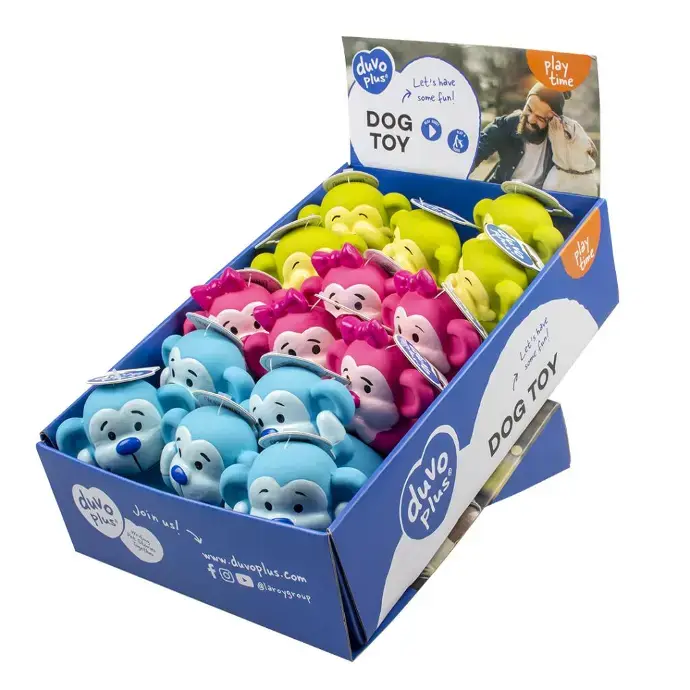 [LR12572] Duvo+ Latex Monkeys Hear-See-No Speak Mixed Colors 6.5x9.5x11 (1).webp