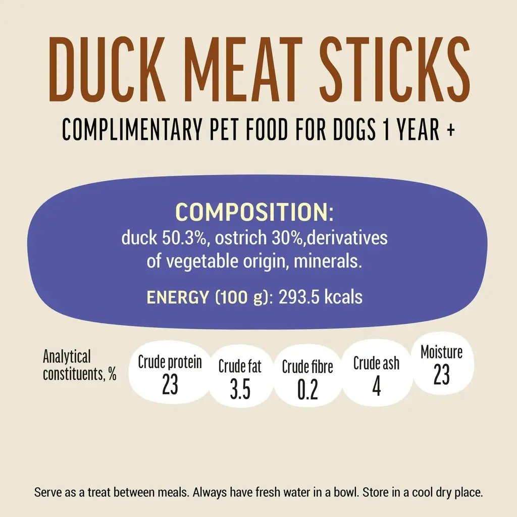 Dog Fest Duck Meat Sticks For Adult Dogs - 45g (1.59oz)[Weight - 45g] (1).webp