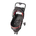Duvo+ Pet Buggy 3-Wheeler 79x55x99cm - Max. 15kg Black-Red.webp