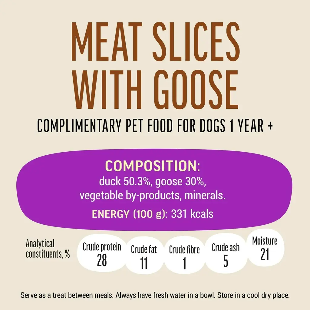 Dog Fest Slices With Goose For Small Breeds[Weight - 55g] (3).webp