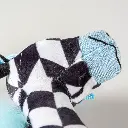 Duvo+ Plush Giraffe Retro Dog Toy 32x14x5cm Black-White (1).webp