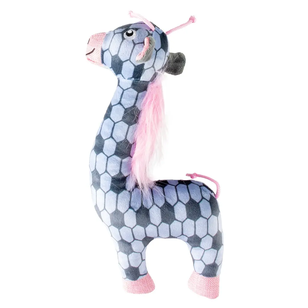 [LR15235] Duvo+ Plush Giraffe Retro Dog Toy 32x14x5cm Blue.webp