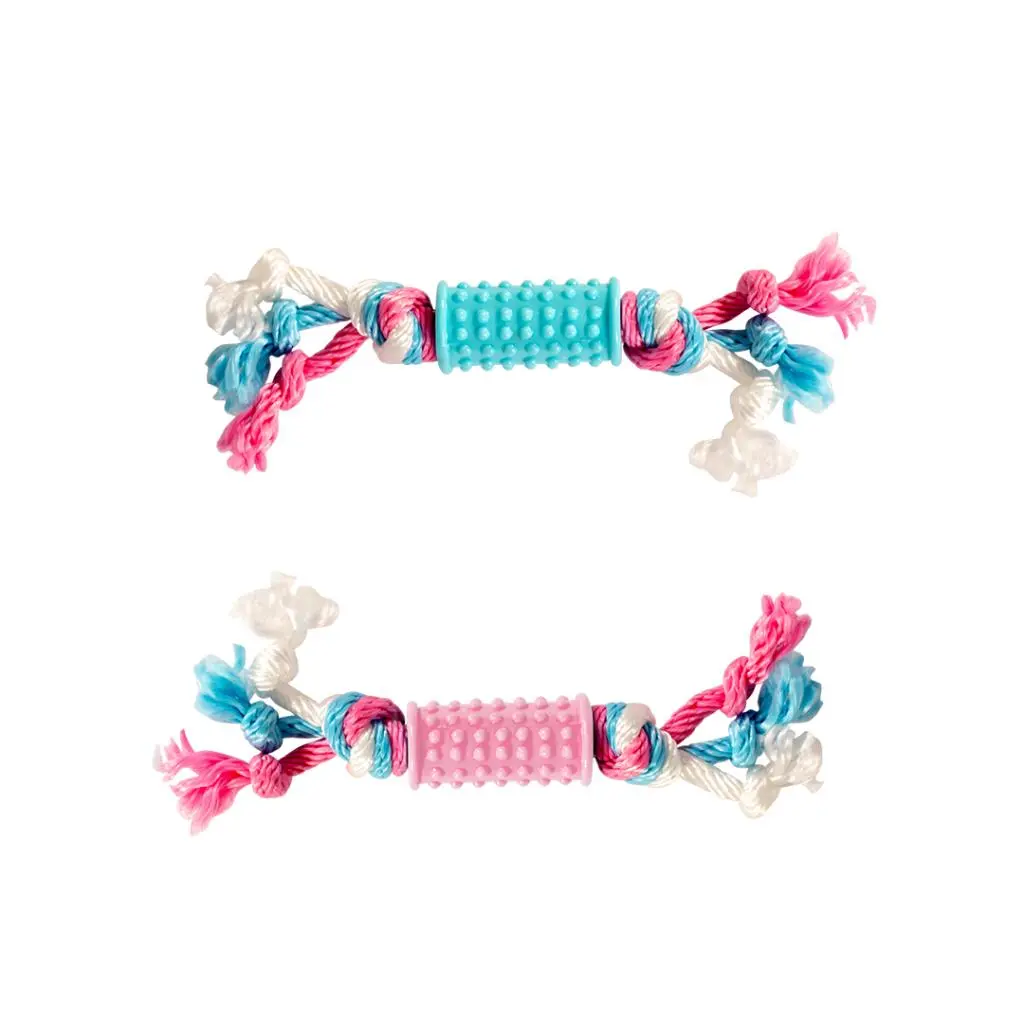 [LR11429] Duvo+ Puppy Toy TPR Stick with Nylon Rope 20cm.webp