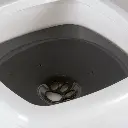 Duvo+ Splash-proof Drinking Bowl Square 1500ml - 21x20x8,5cm White-Grey (2).webp