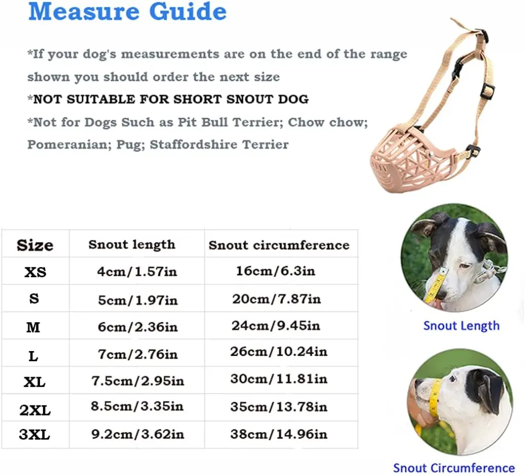 Pado Plastic Dog Muzzle[Size - M] (2).webp