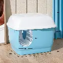 Pado Igloo Cat Litter Box 57.5_44_44cm-Blue.webp