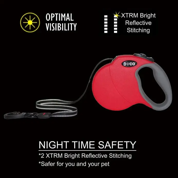DOCO® ALL DAY ADVENTURE RETRACTABLE LEASH 6 Meter -16' UP TO 20KG-45LB(M) Blue (1).webp