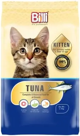 [8906074445278] Billi Kitten Real Tuna Dry Food, 500g - Complete & Immune Boosting.webp