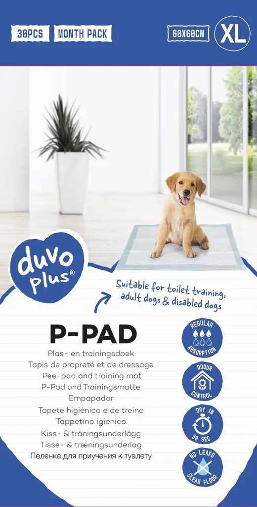 Duvo+ Pet Pad Standard Month Pack XL-60x60cm 30pcs (1).webp