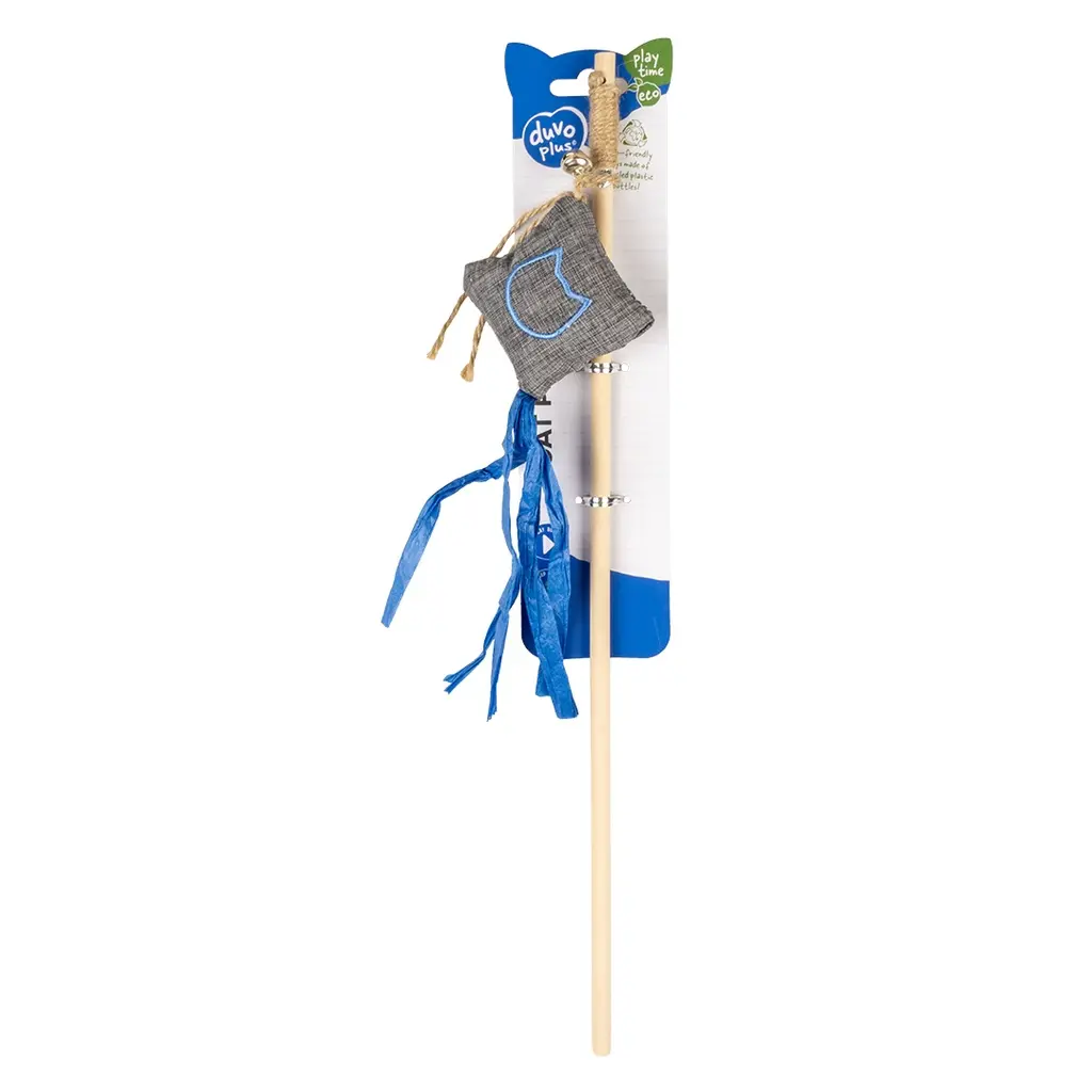 Duvo+ ECO Navy Playing Rod Kite Catnip 20x6x40cm Multicolour.webp