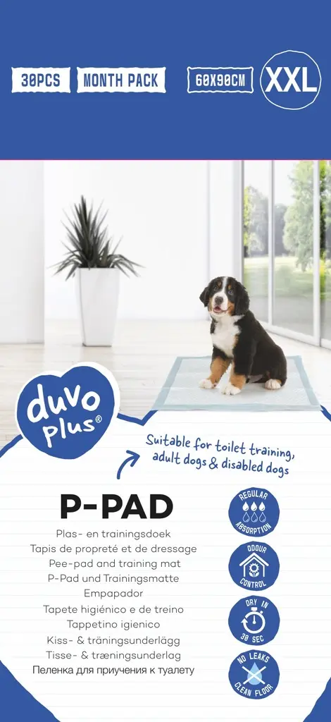 Duvo+ Pet Pad Standard Month Pack XXL-60x90cm 30pcs (1).webp