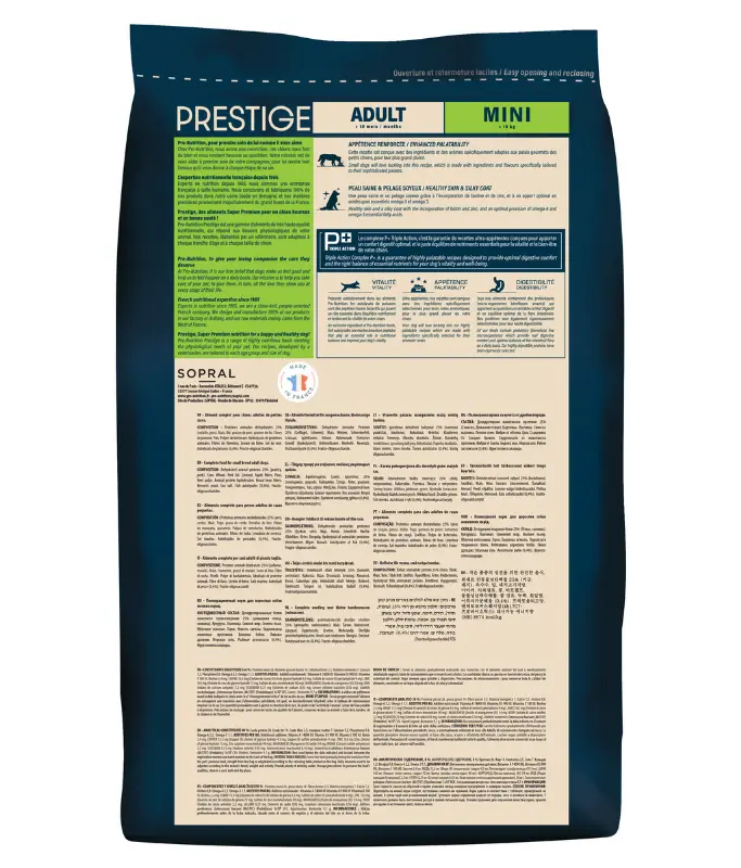 Pro nutrition Prestige Dog Adult Mini 3Kg.webp