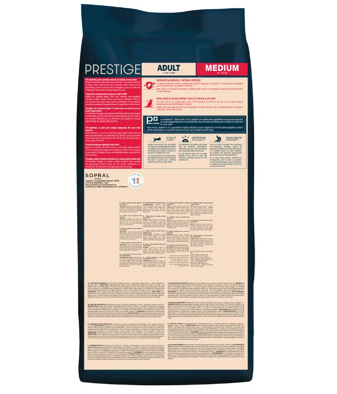 Pro nutrition Prestige Dog Adult Medium 15Kg.webp