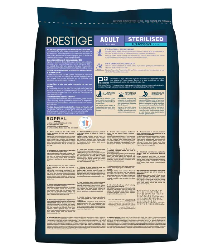 Pro nutrition Prestige Cat Adult Sterilised Fish 2Kg.webp
