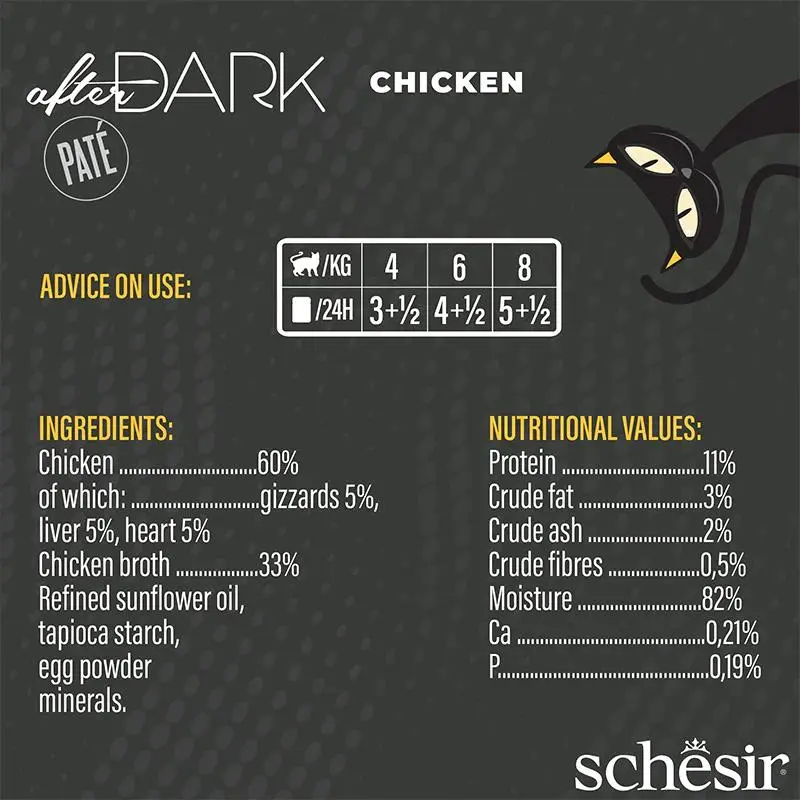 Schesir After Dark Patè For Cat - Chicken 80g (Min Order- 12 Cans) (2).webp