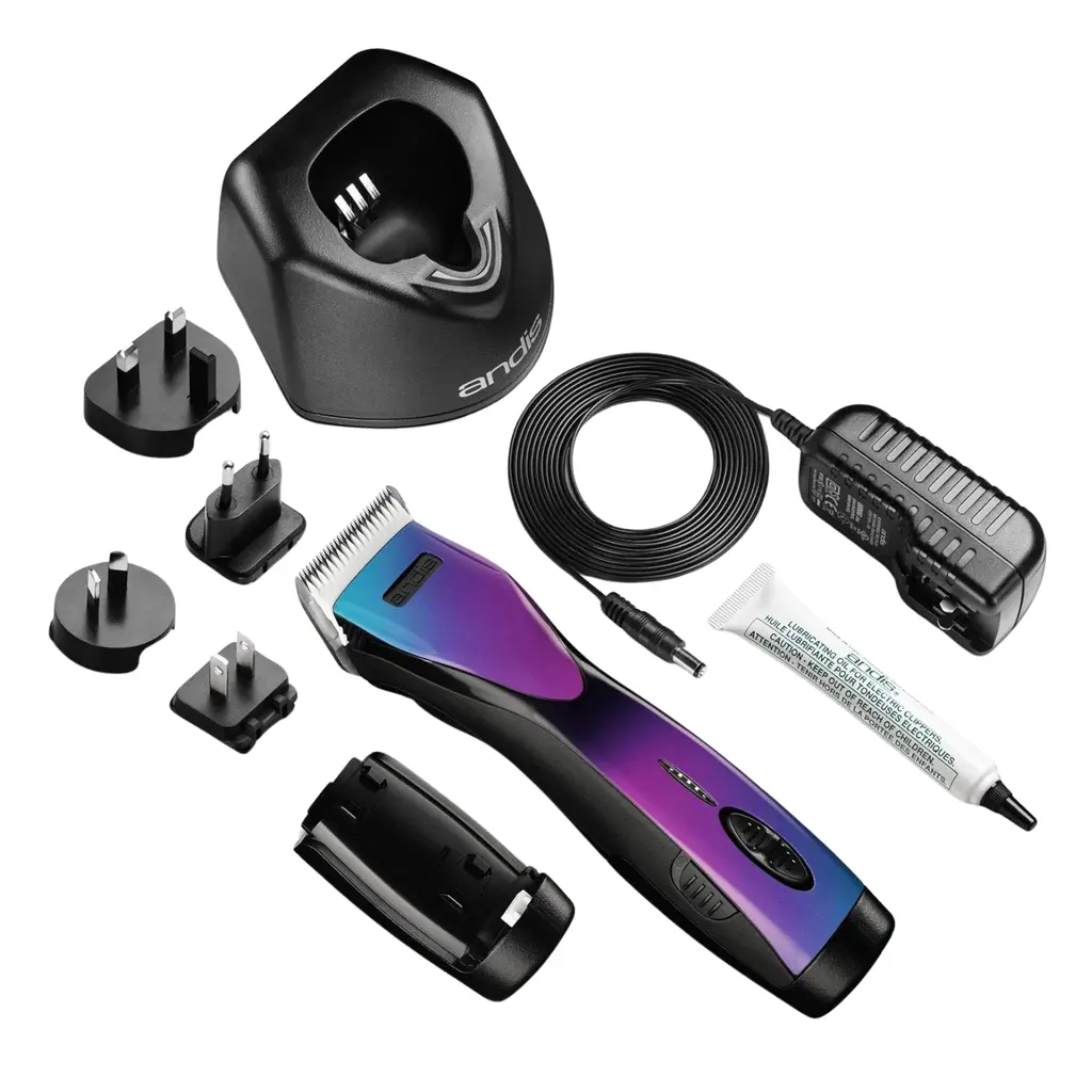 Andis Pulse ZR II - Purple Galaxy Limited Edition 5-Speed __Detachable Blade Clipper. (3).webp