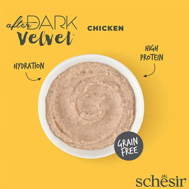 Schesir After Dark Velvet Mousse For Cat - Chicken 80g (Min Order- 12 Pouch) (3).webp