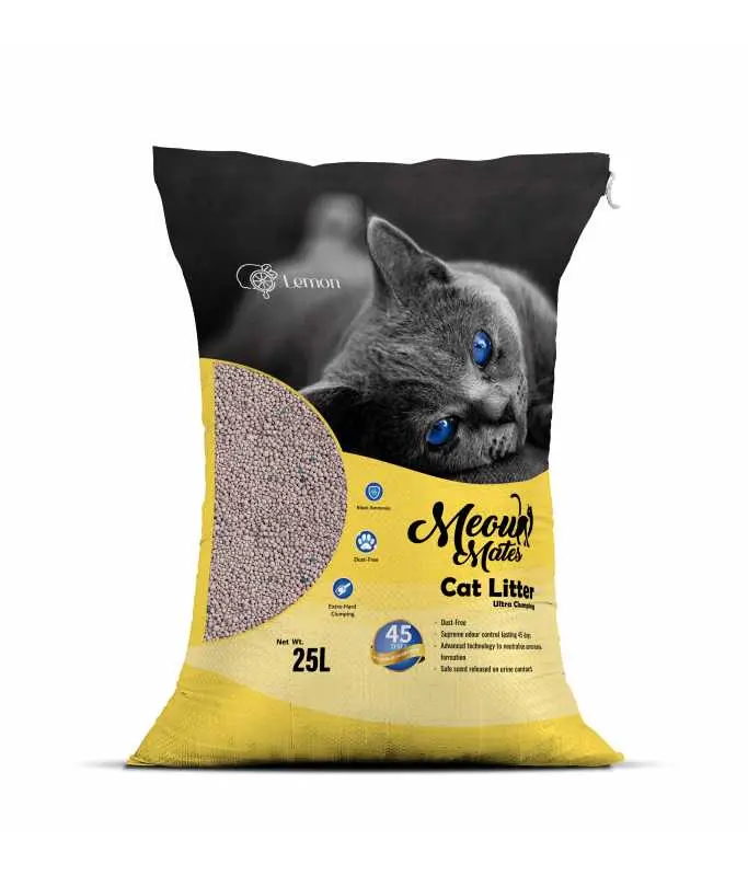 [6973373204488] Meow Mates Bentonite Cat Litter - Lemon Scent 25L-20kg.webp