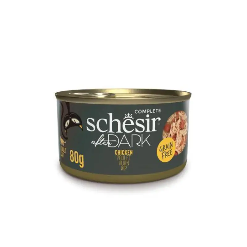 Schesir After Dark Wholefood In Broth Variety Pack For Cat 960g (80g x12 Cans) - 4 Flavors (3 Cans Each Flavor) (6).webp