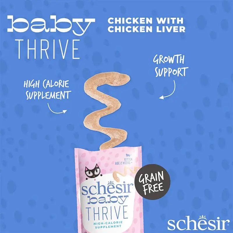 Schesir Baby Thrive Mousse Kitten - Chicken 160g (20x8g) (2).webp